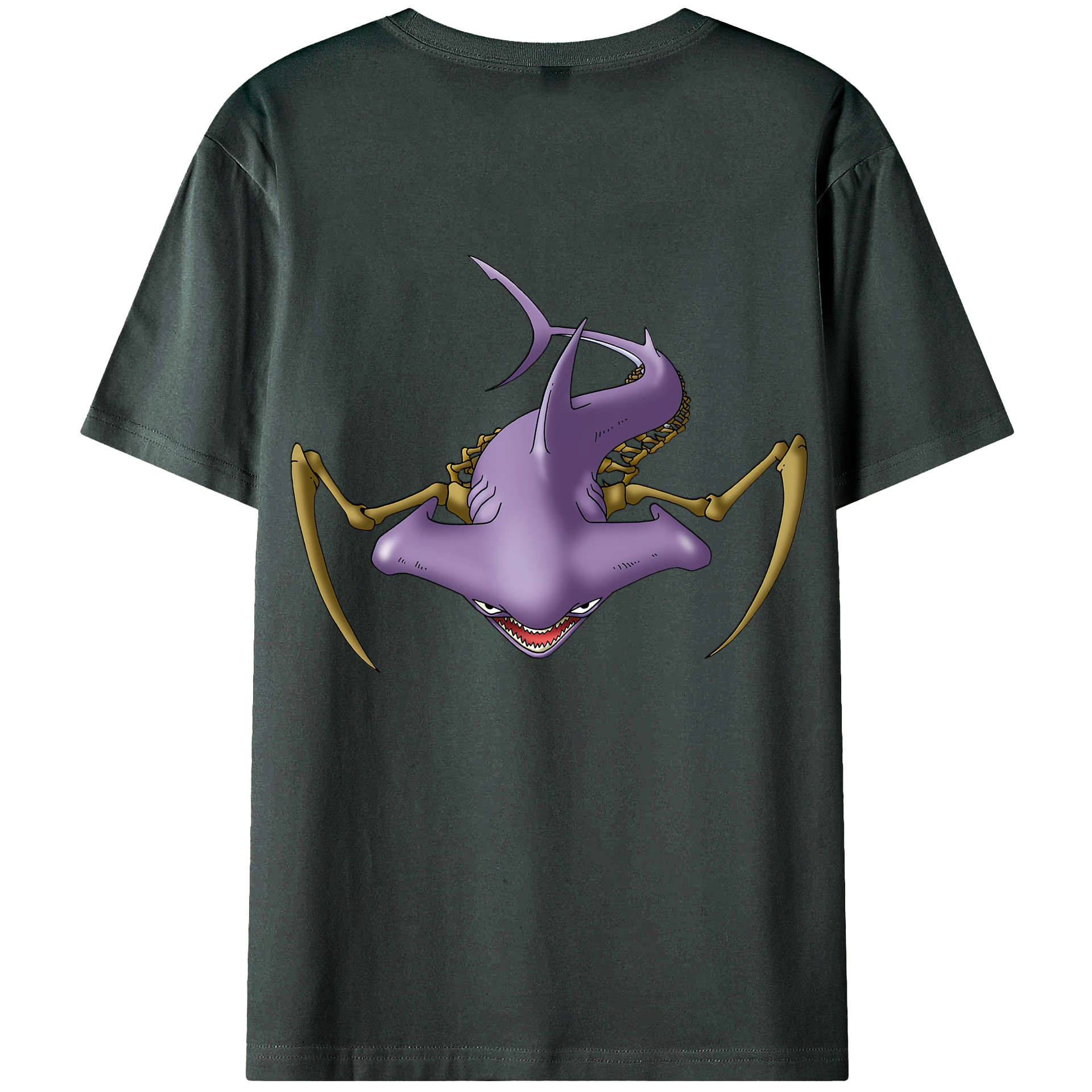 （画像用） ドラゴンクエスト Doragon Kuesuto Dragon Quest 綿100％ メンズ半袖Tシャツ（バックプリント） 通気性